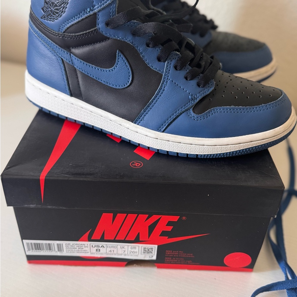 Nike Air Jordan 1 High Blue Black Sneakers
